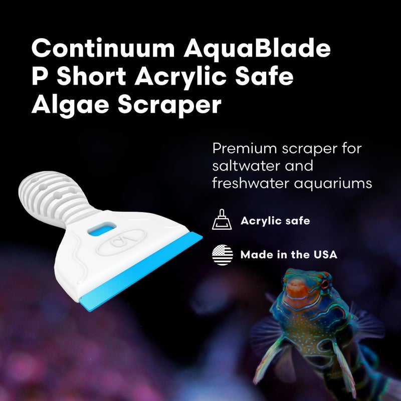 Continuum Aquatics Continuum AquaBlade P - Short Fish Tank Algae Scraper, Acrylic Safe Scraper - Aquarium Cleaning Tools - Image 2